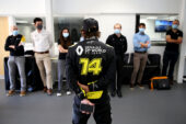 Alonso in Barcelona for Renault testing