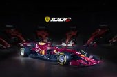 The Ferrari SF1000 in the 1000th race livery