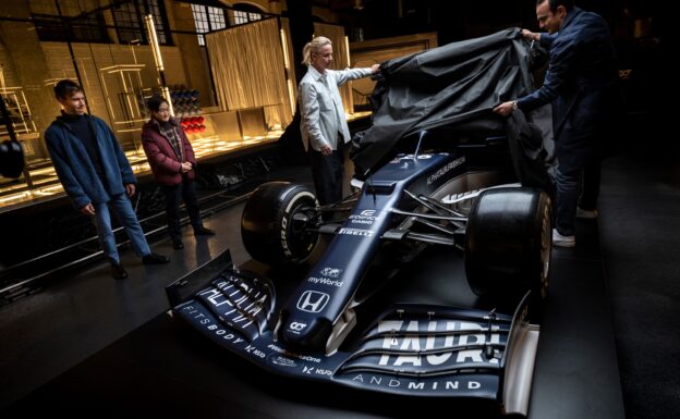 2021 Alpha Tauri AT02 F1 Car launch pictures