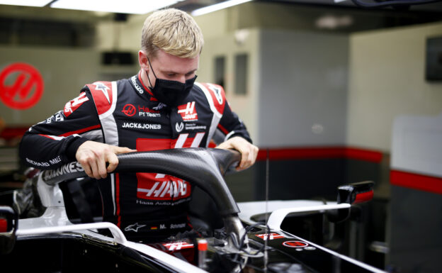 Mick Schumacher's seat fitting at the Haas F1 team factory