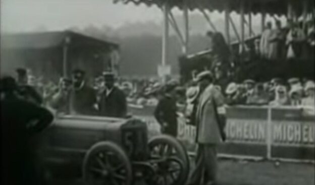 The very first grand prix in 1906 near Le Mans in France