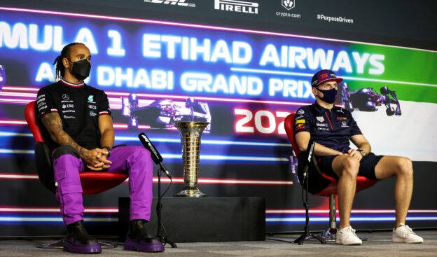 Verstappen & Hamilton avoid eye-contact in press conference