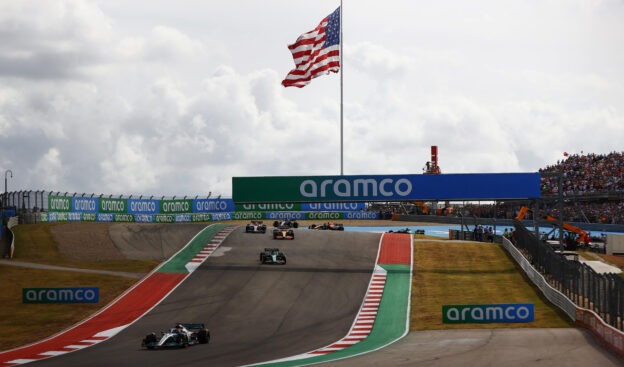 2022 United States F1 Grand Prix Timelapse animation