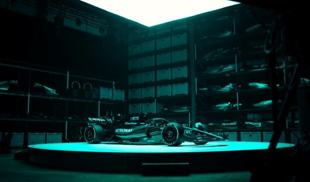 2023 F1 Mercedes W14 with Scarbs by Peter Windsor