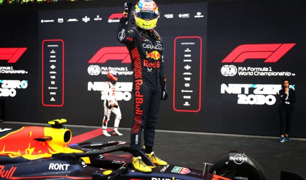 Red Bull teammates battle it out in Azerbaijan F1 Grand Prix "thriller"