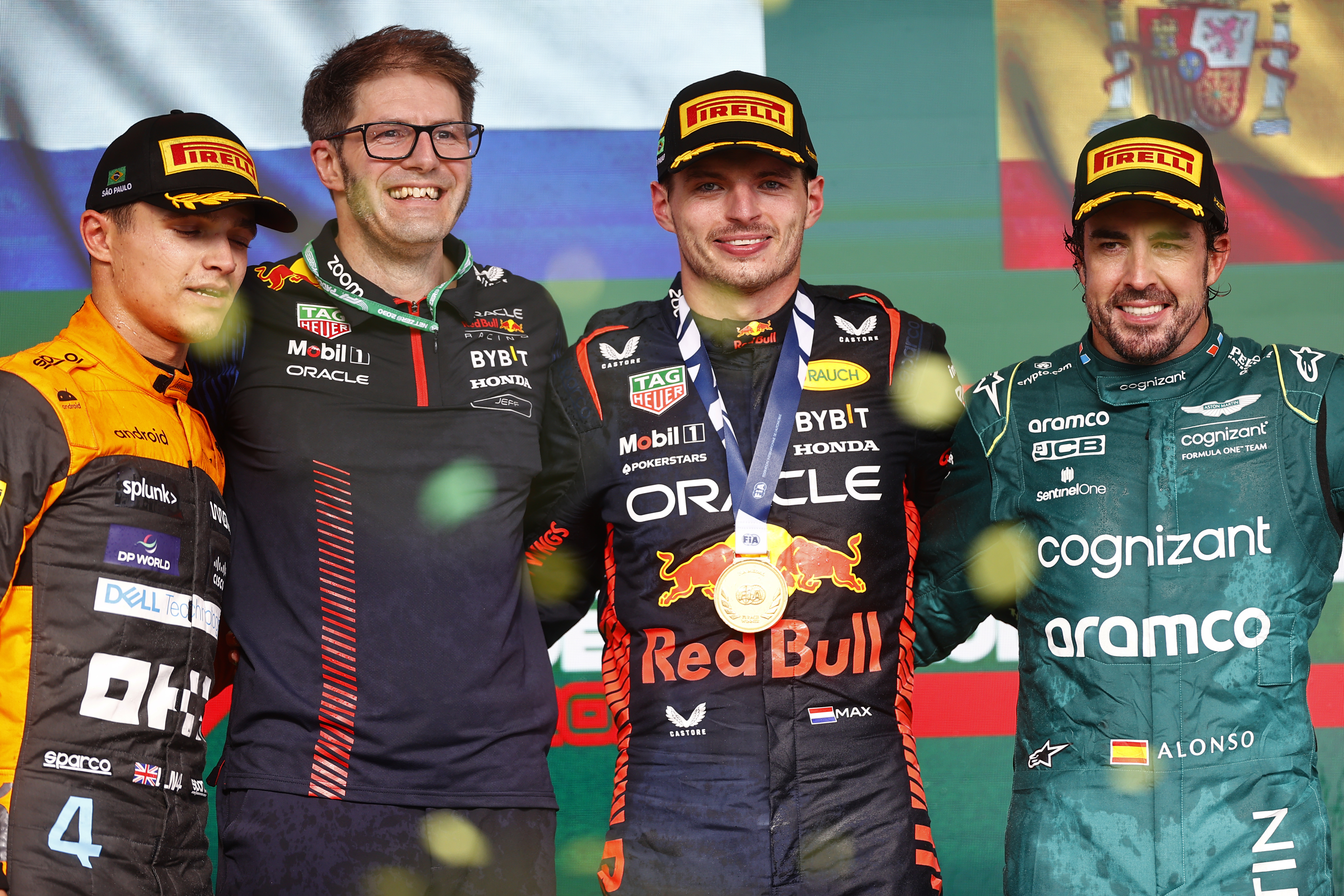 F1 Brazilian Grand Prix 2023 sprint race results as Max Verstappen