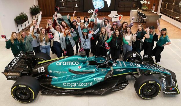 Aston Martin F1 Team welcomes Girls Across The Grid