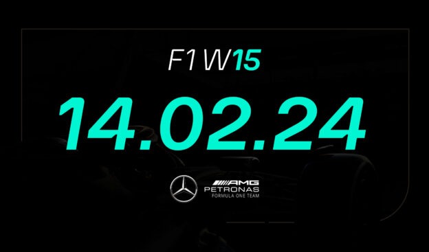 Mercedes Reveals W15 F1 Contender on Valentine's Day