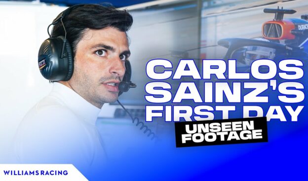 Sainz's First Day at the Office at Williams